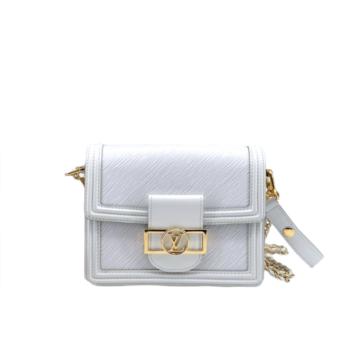 Louis-Vuitton Mini Dauphine Epi Leather Immaculate White GHW