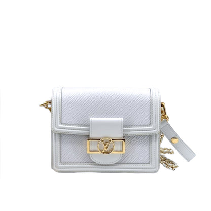 Louis-Vuitton Mini Dauphine Epi Leather Immaculate White GHW