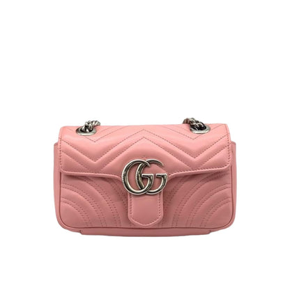 Gucci Mini Marmont Matelassé Leather Pink SHW