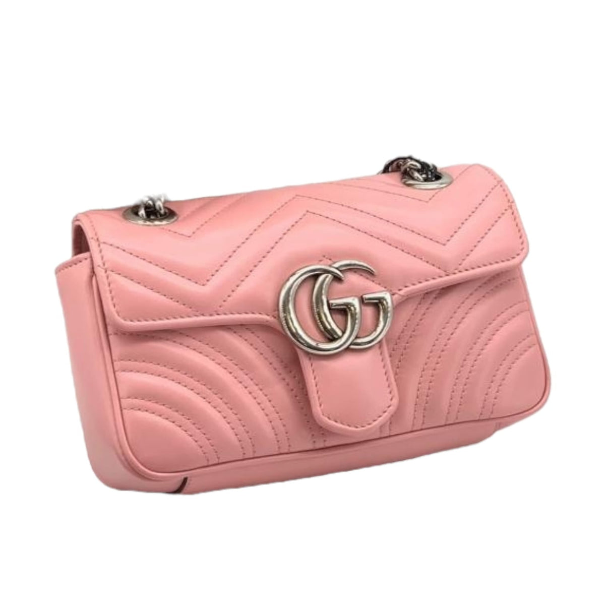 Gucci Mini Marmont Matelassé Leather Pink SHW