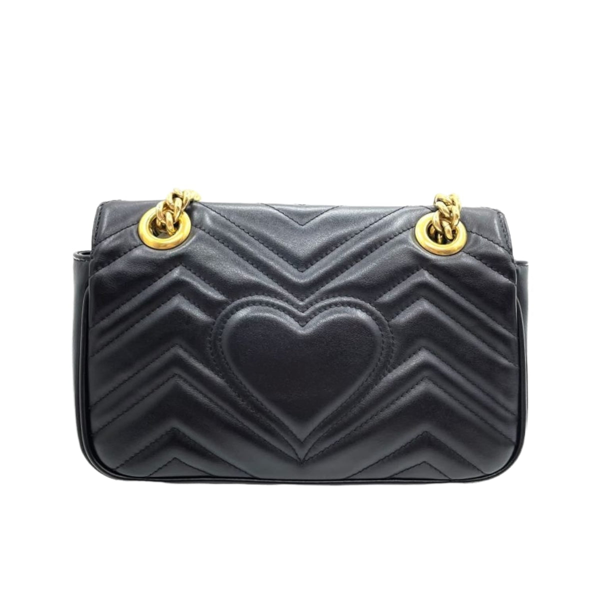 Gucci Mini Marmont Matelassé Leather Black GHW