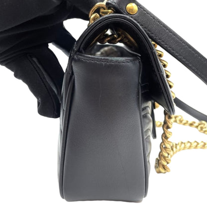 Gucci Mini Marmont Matelassé Leather Black GHW