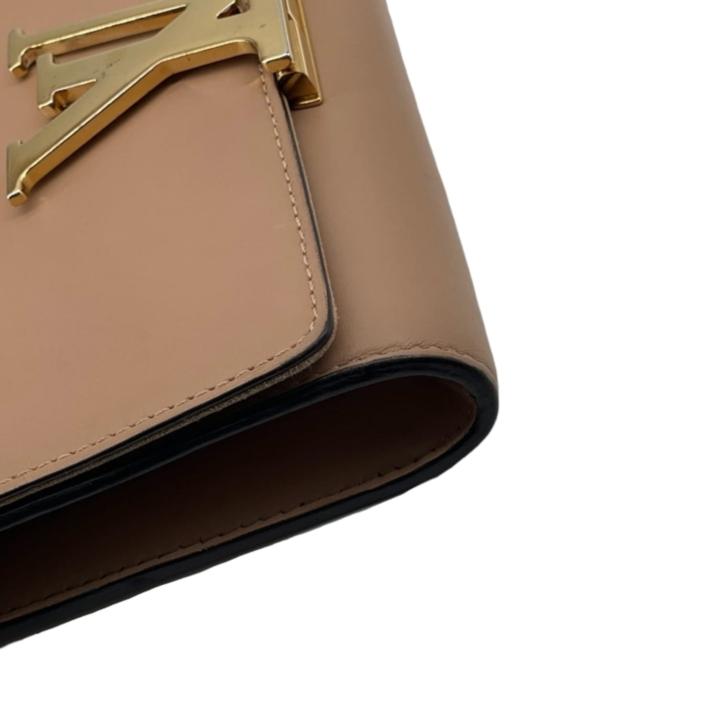 Louis-Vuitton GM Louise Chain Calfskin Beige GHW