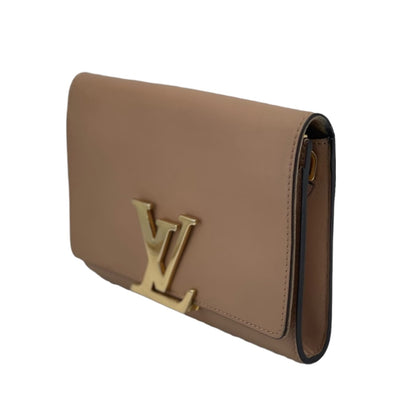 Louis-Vuitton GM Louise Chain Calfskin Beige GHW