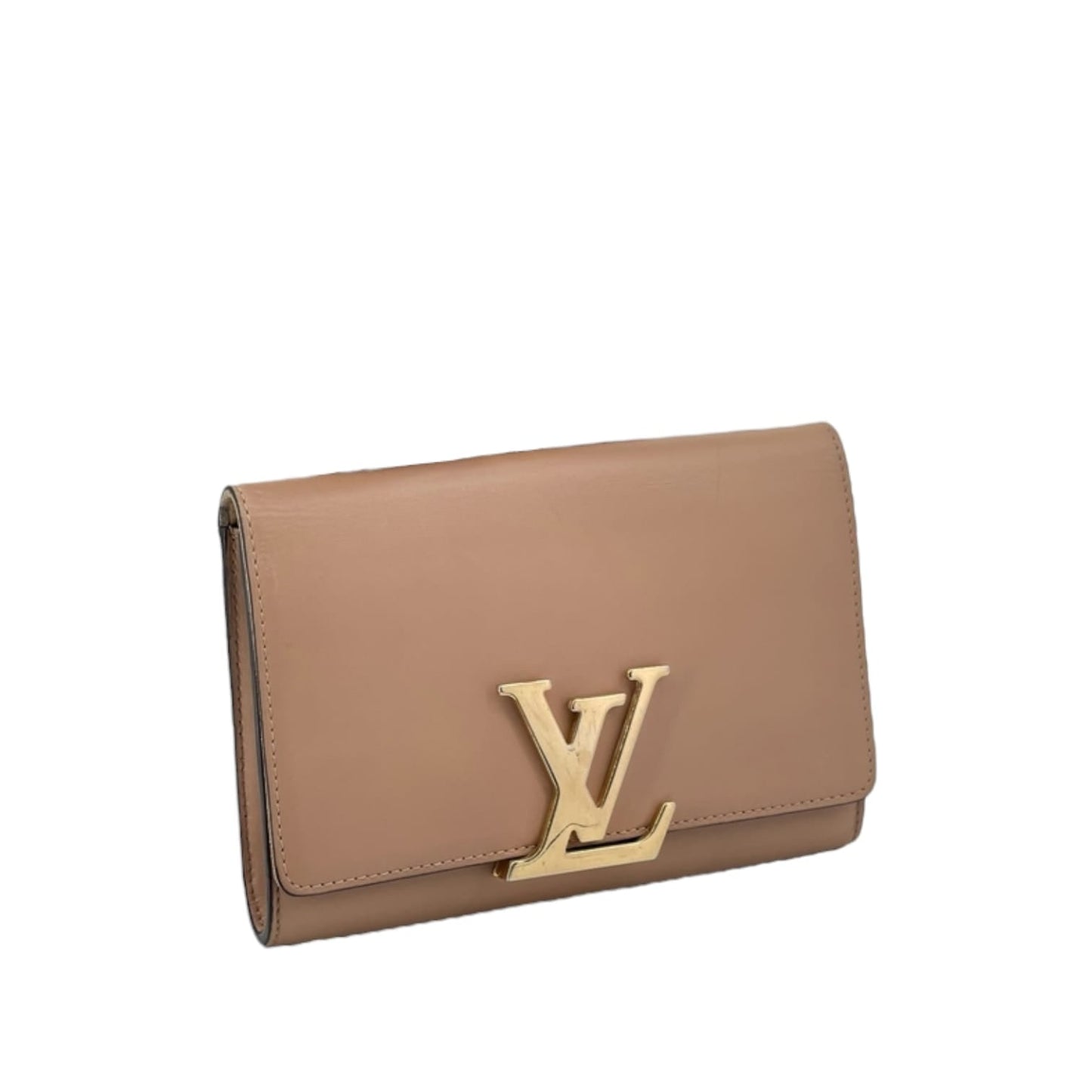 Louis-Vuitton GM Louise Chain Calfskin Beige GHW