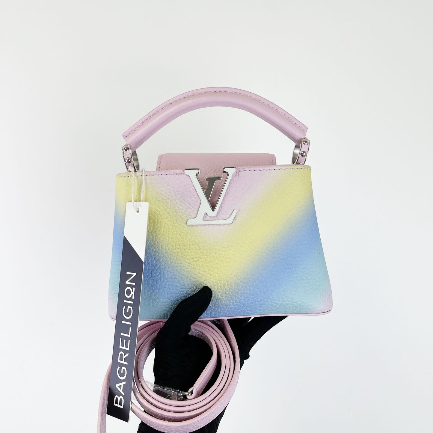 Louis-Vuitton Mini Capucines Rainbow SHW
