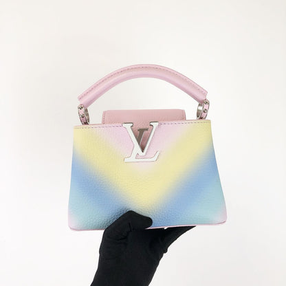Louis-Vuitton Mini Capucines Rainbow SHW
