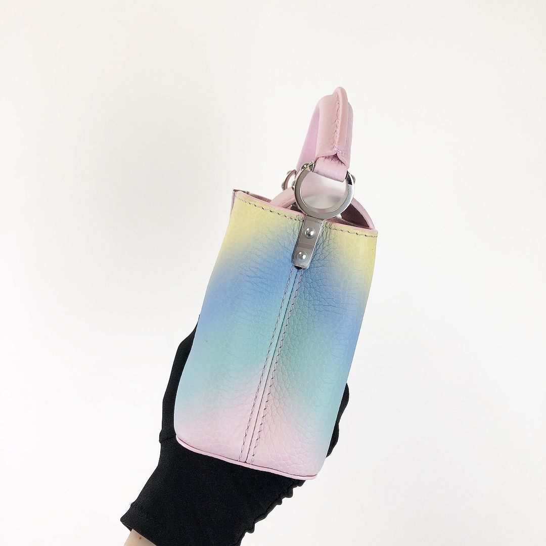 Louis-Vuitton Mini Capucines Rainbow SHW