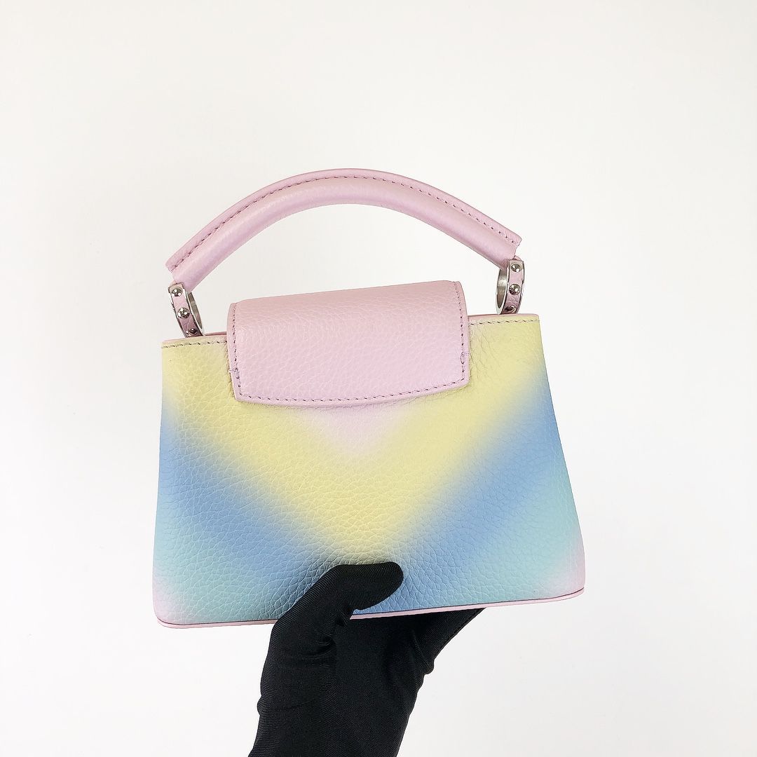 Louis-Vuitton Mini Capucines Rainbow SHW
