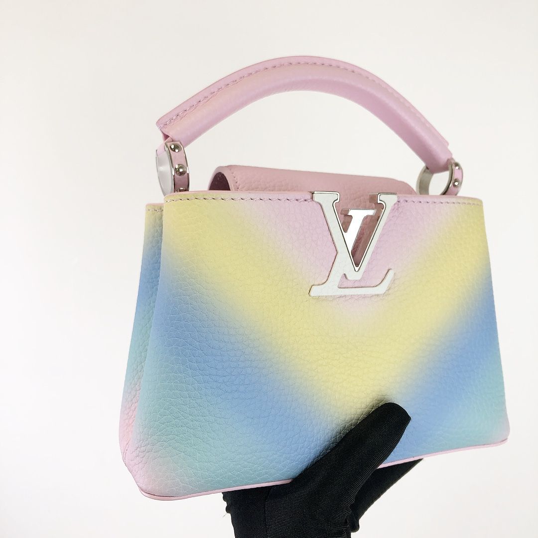 Louis-Vuitton Mini Capucines Rainbow SHW