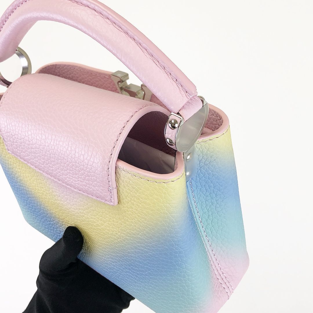 Louis-Vuitton Mini Capucines Rainbow SHW