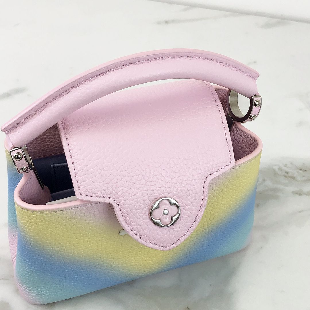Louis-Vuitton Mini Capucines Rainbow SHW