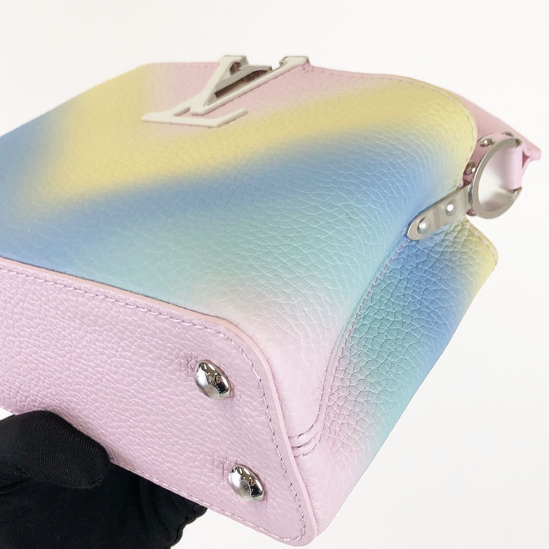 Louis-Vuitton Mini Capucines Rainbow SHW