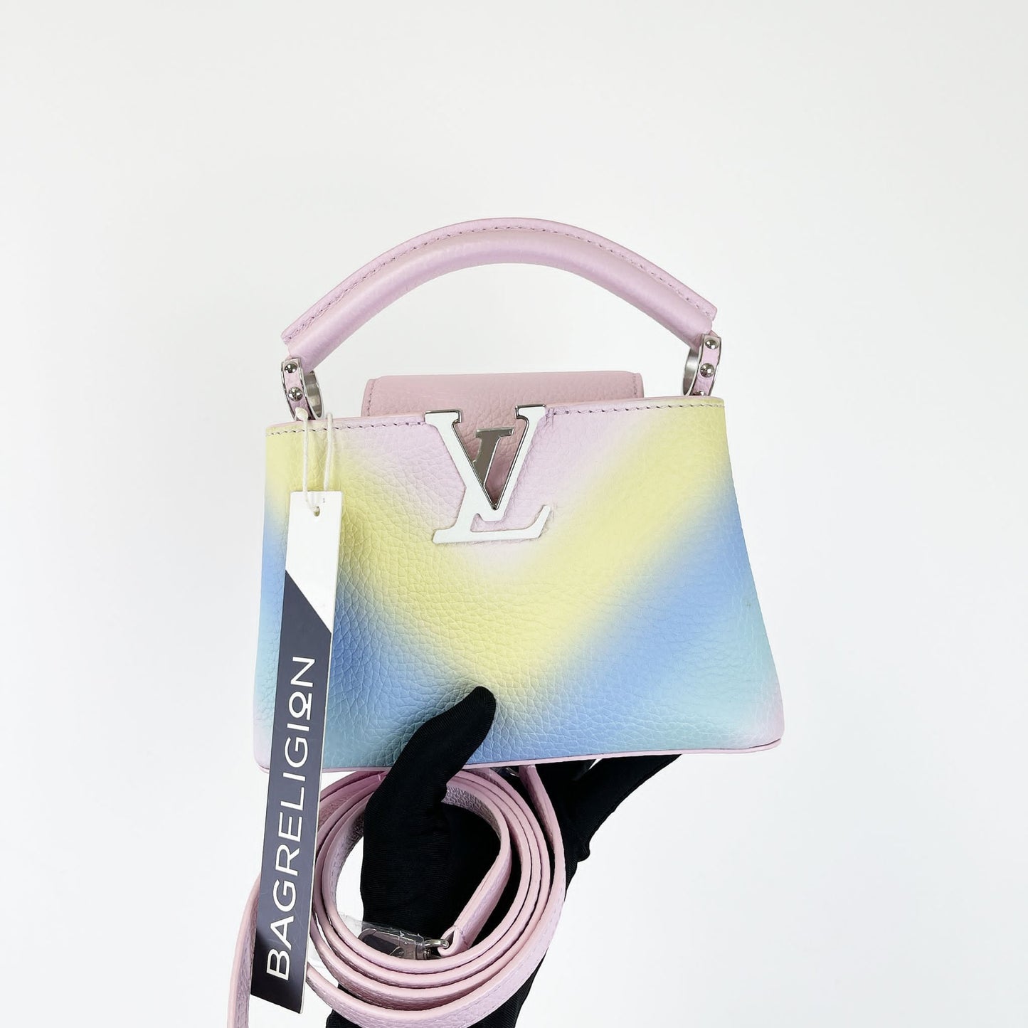 Louis-Vuitton Mini Capucines Rainbow SHW