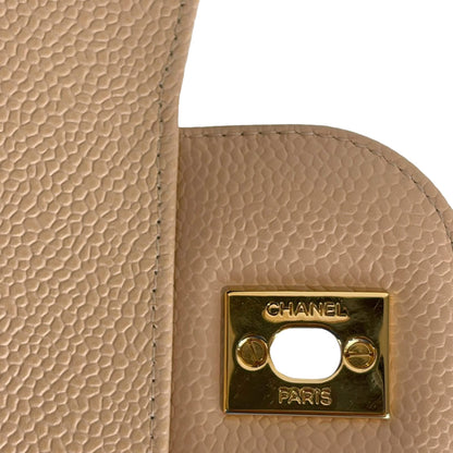 Jumbo Classic Double Flap Caviar Beige GHW