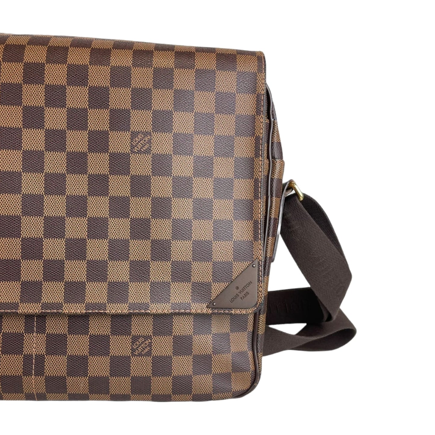 Louis-Vuitton MM Shelton Damier Ebene Canvas GHW
