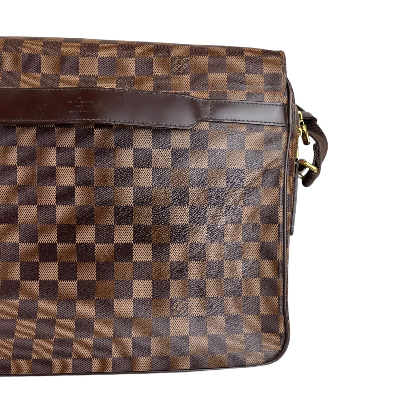 Louis-Vuitton MM Shelton Damier Ebene Canvas GHW