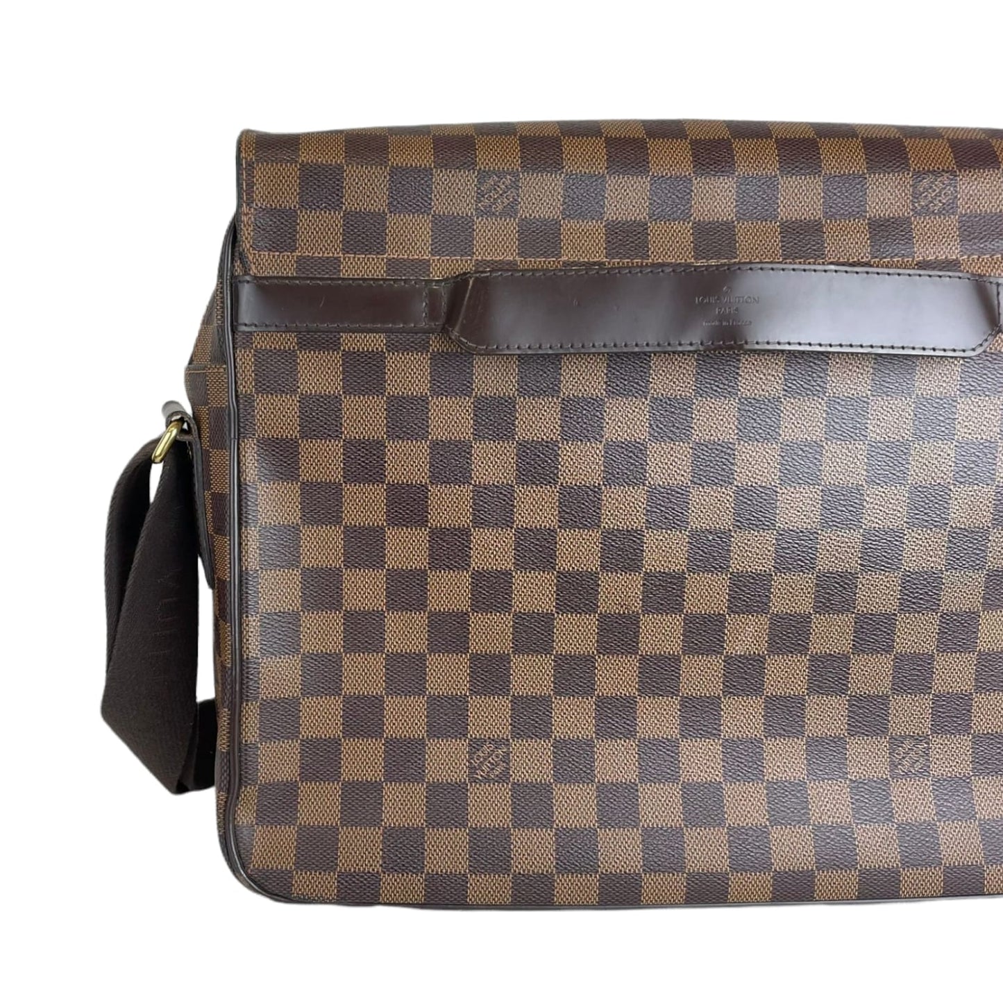Louis-Vuitton MM Shelton Damier Ebene Canvas GHW