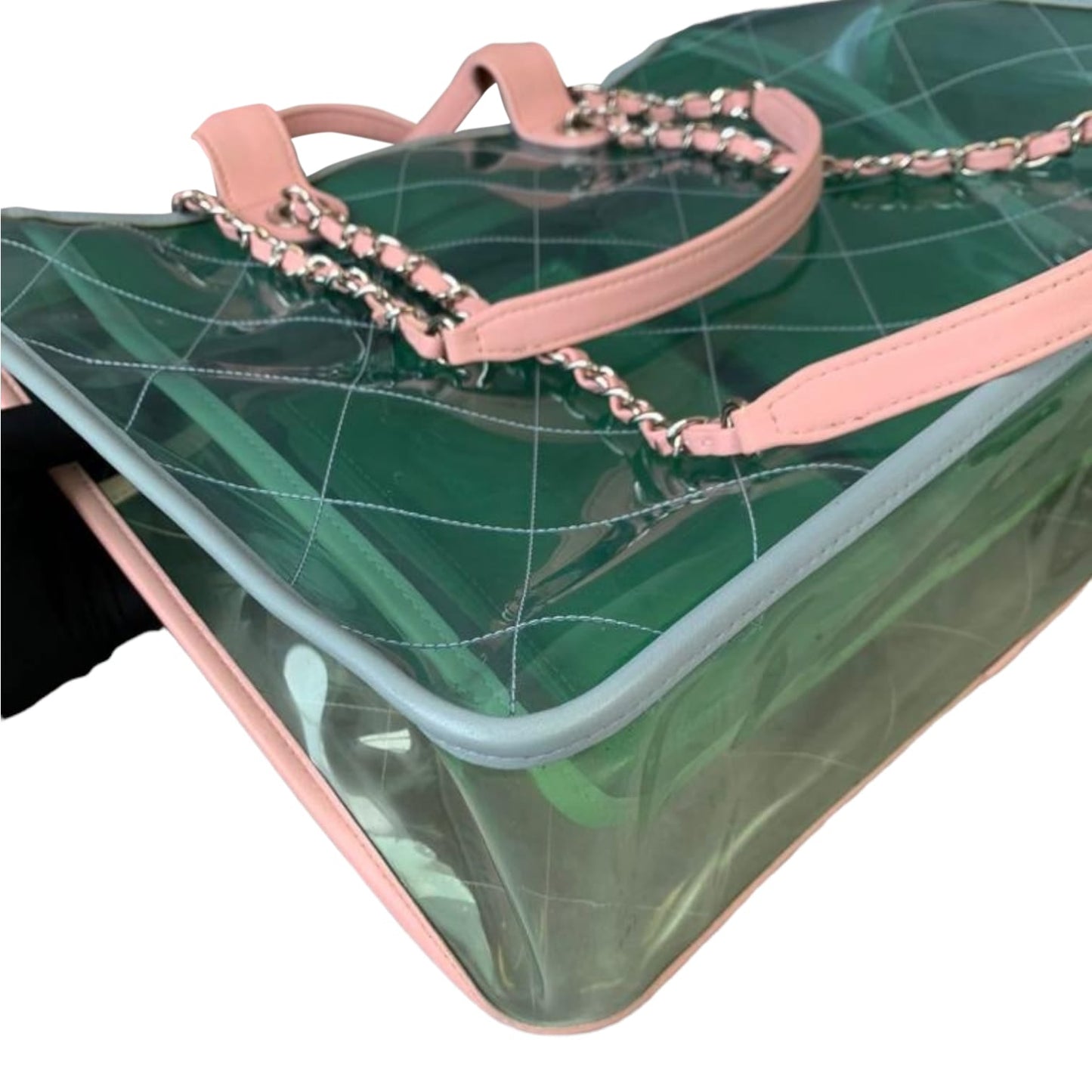 Medium Coco Splash Shopping Tote Quilted PVC Lambskin