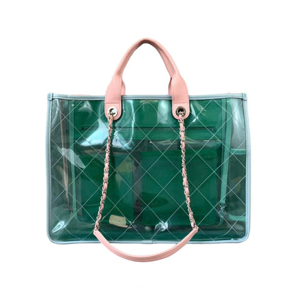 Medium Coco Splash Shopping Tote Quilted PVC Lambskin