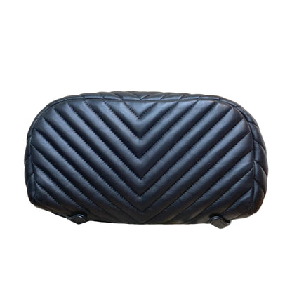Medium Urban Spirit Backpack Chevron Lambskin Black SHW