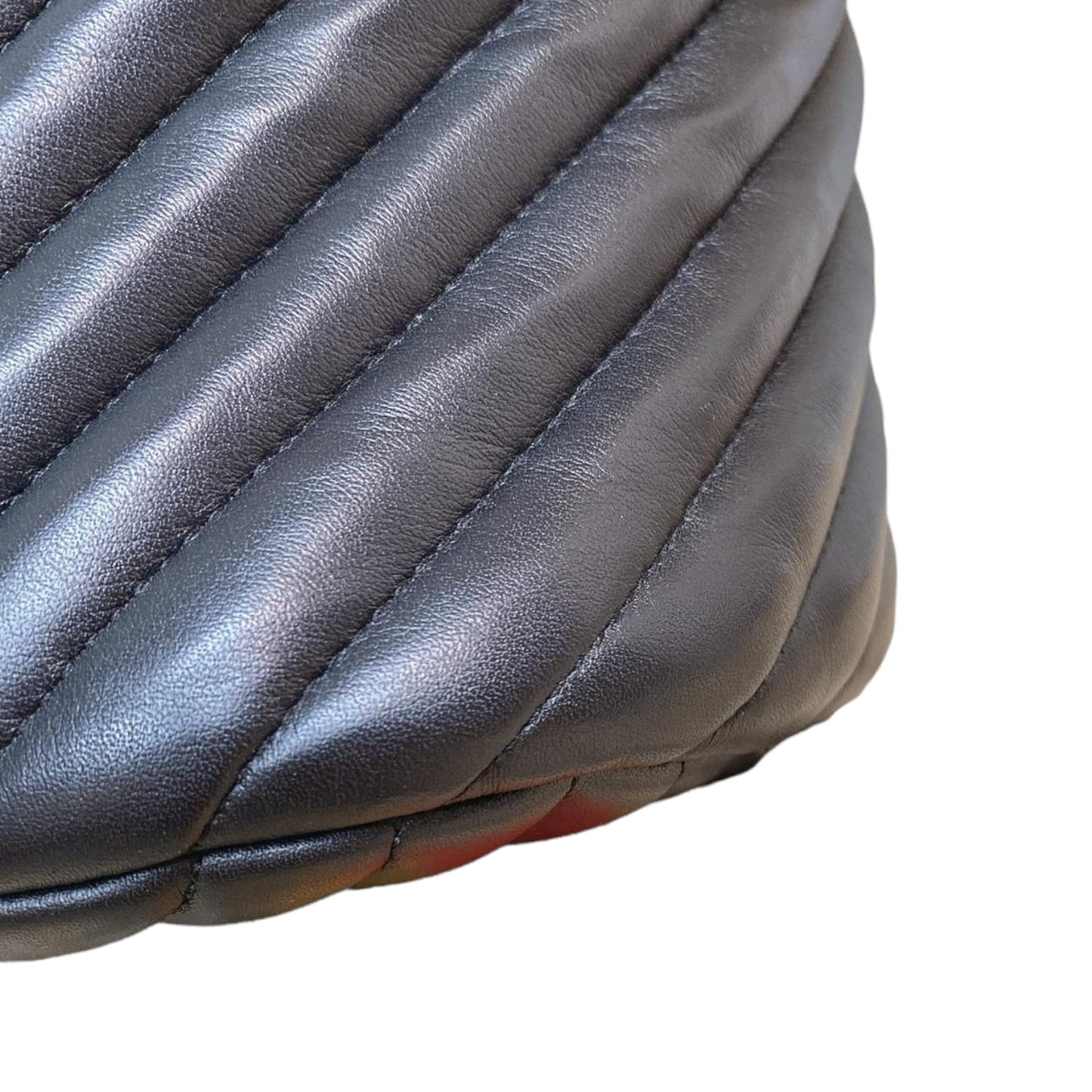 Medium Urban Spirit Backpack Chevron Lambskin Black SHW