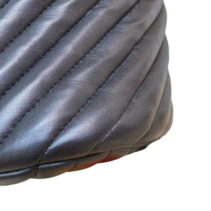 Medium Urban Spirit Backpack Chevron Lambskin Black SHW