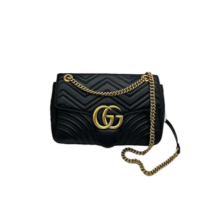 Gucci Marmont Medium Black Leather GHW