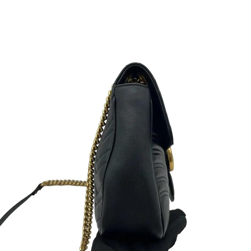 Gucci Marmont Medium Black Leather GHW