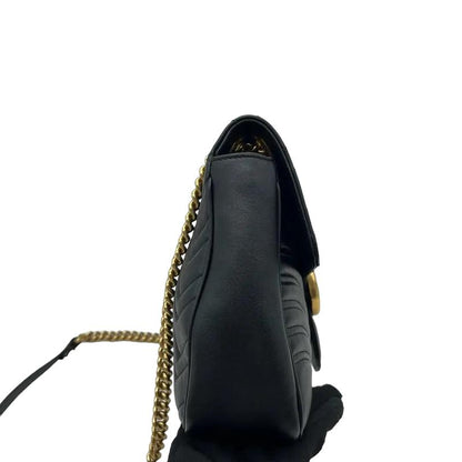 Gucci Marmont Medium Black Leather GHW
