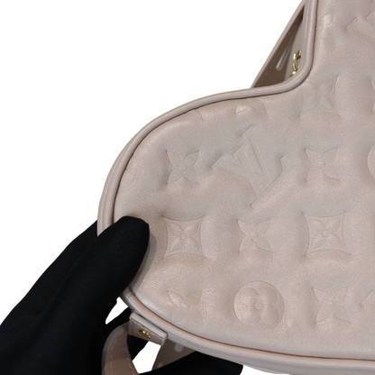 Louis-Vuitton Dragee Light Pink Monogram Embossed Puffy Lambskin GHW