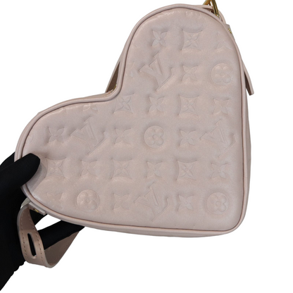 Louis-Vuitton Dragee Light Pink Monogram Embossed Puffy Lambskin GHW