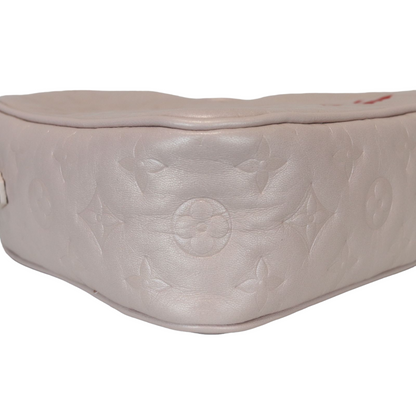 Louis-Vuitton Dragee Light Pink Monogram Embossed Puffy Lambskin GHW