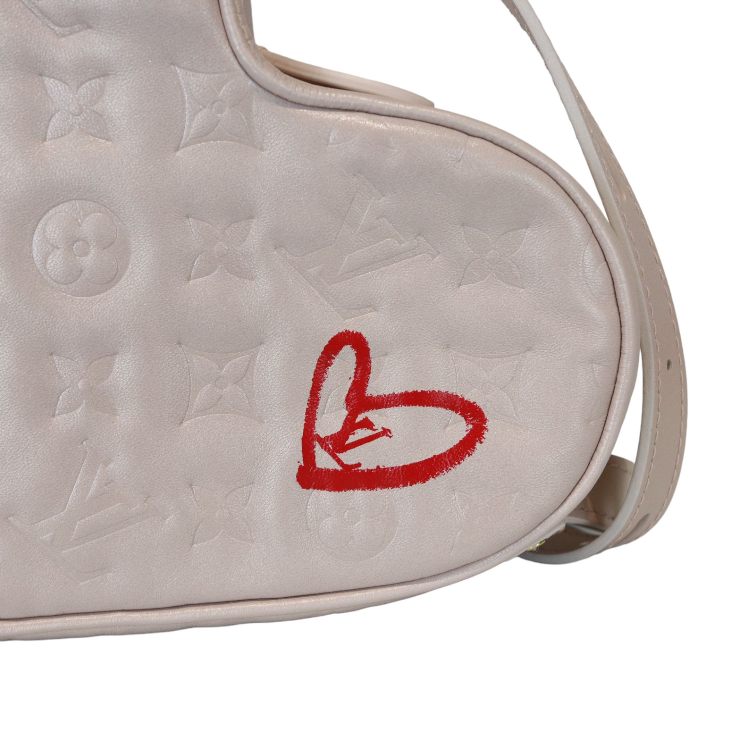Louis-Vuitton Dragee Light Pink Monogram Embossed Puffy Lambskin GHW