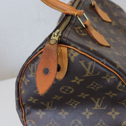 Louis-Vuitton Vintage Monogram Speedy 30 GHW