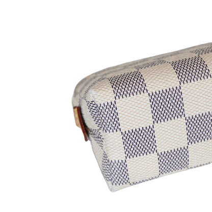 Louis-Vuitton Cosmetic Pouch Damier Azure GHW