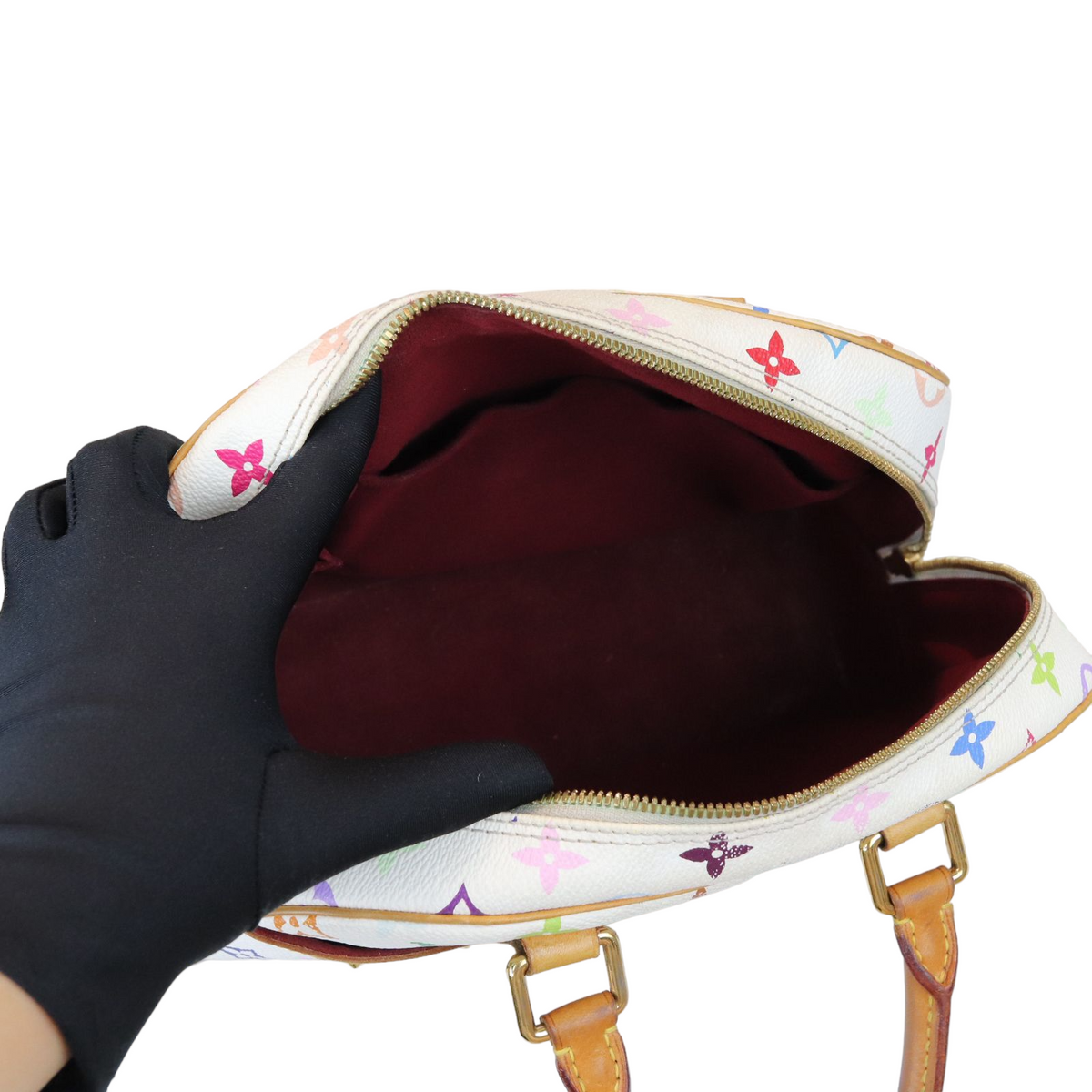 Louis-Vuitton Monogram White Multicolor Speedy 30