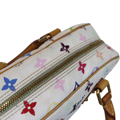 Louis-Vuitton Monogram White Multicolor Speedy 30