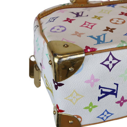 Louis-Vuitton Monogram White Multicolor Speedy 30