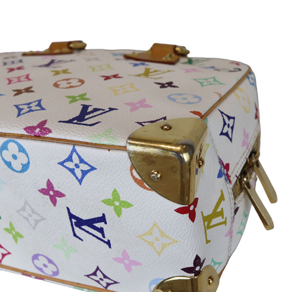 Louis-Vuitton Monogram White Multicolor Speedy 30