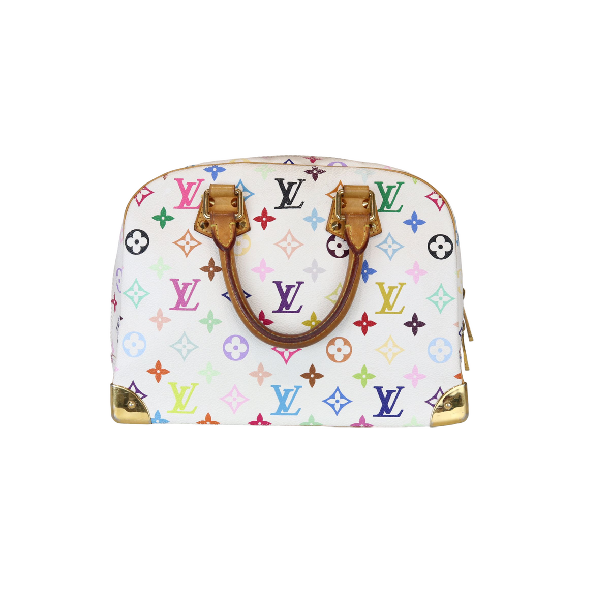 Louis-Vuitton Monogram White Multicolor Speedy 30