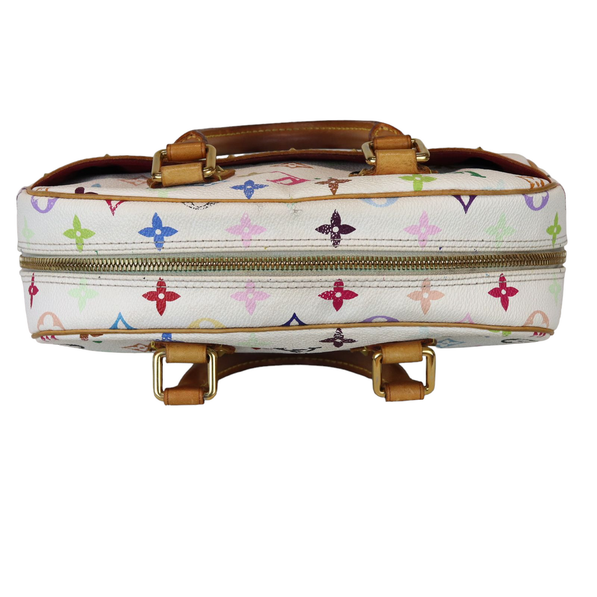 Louis-Vuitton Monogram White Multicolor Speedy 30