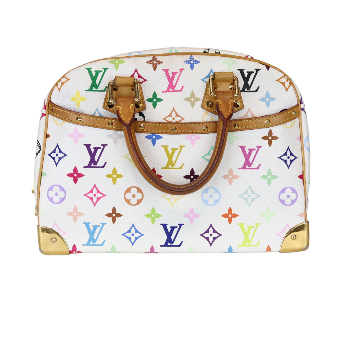 Louis-Vuitton Monogram White Multicolor Speedy 30