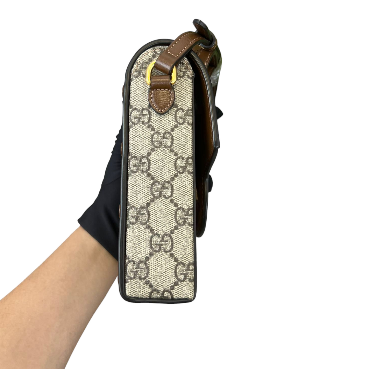 Gucci Horsebit 1955 Leather Crossbody Bag GHW