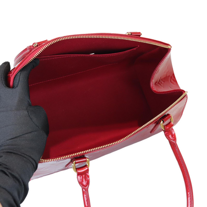 Louis-Vuitton Vernis Sherwood PM Monogram Red GHW