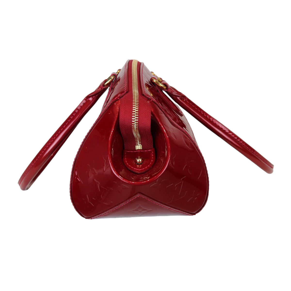 Louis-Vuitton Vernis Sherwood PM Monogram Red GHW
