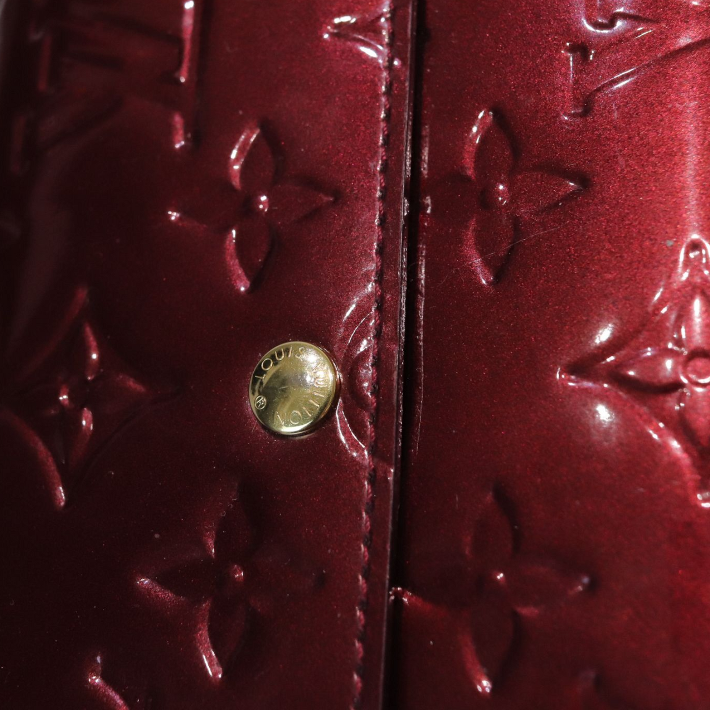 Louis-Vuitton Sarah Wallet Purple Vernis GHW