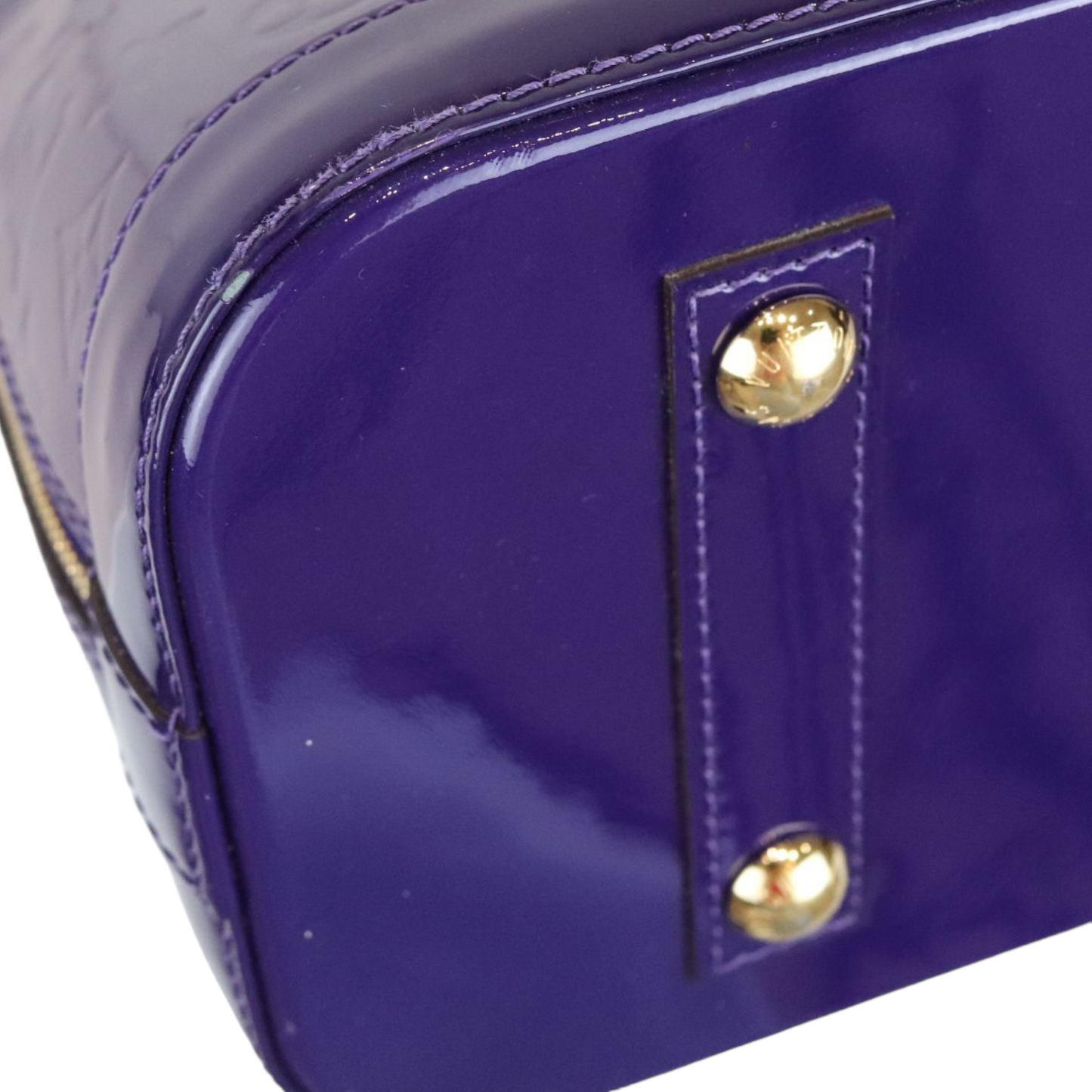 Louis-Vuitton Alma with Additional Strap Blue Vernis