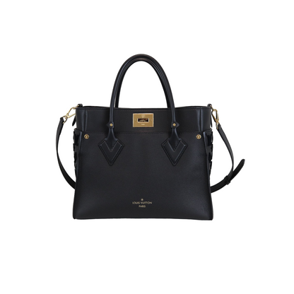 Louis-Vuitton Calfskin Monogram Tufting On My Side Black