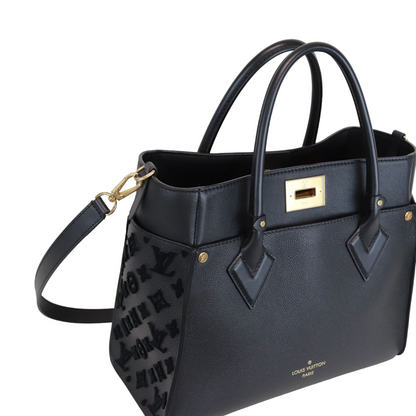 Louis-Vuitton Calfskin Monogram Tufting On My Side Black